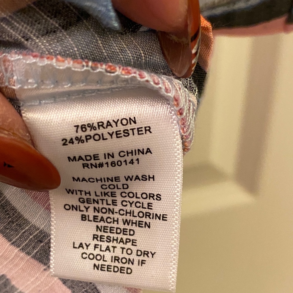 Colorful Striped Button-Up Shirt - Picture 5 of 6